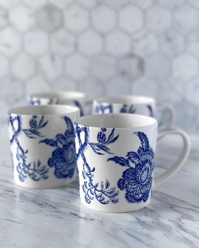 Caskata Arcadia Blue Mugs, Set Of 4