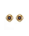 BEN-AMUN 24K GOLD-PLATED CLIP-ON EARRINGS WITH PEARLS,PROD240291013