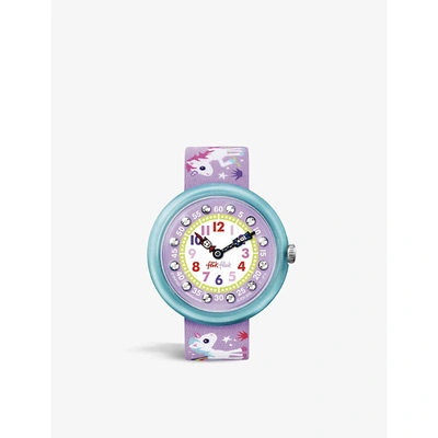 Flik Flak Mens Pink Magical Unicorns Flikflak Watch