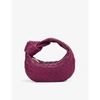 BOTTEGA VENETA WOMENS CINNABAR-GOLD THE MINI JODIE INTRECCIATO LEATHER HOBO BAG,R03785408