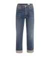 ALEXANDER MCQUEEN ALEXANDER MCQUEEN TURN-UP STRAIGHT JEANS,17041203