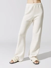 Leset Zoe Wide Leg Pant In White Melange