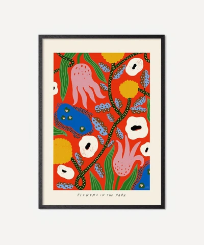 Pstr Studio Unframed Flowers In The Park Print In Assorted