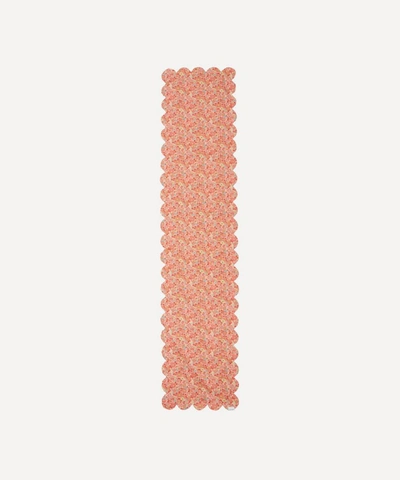Coco & Wolf Betsy And Poppy And Daisy Scalloped Table Runner In Multicoloured