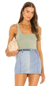 ALICE AND OLIVIA DARYN CROPPED TANK,ALI-WS475