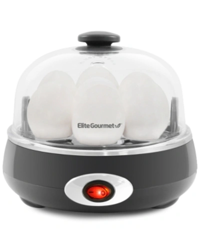 Elite Gourmet Easy Electric 7 Egg Capacity Cooker, Poacher, Steamer, Omelet Maker With Auto Shut-off In Grey
