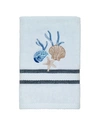 Avanti Blue Lagoon Ombre Seashells Hand Towel, 16" X 30" In Steel