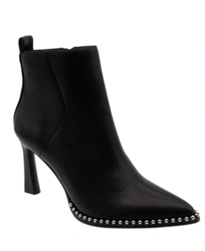 Bcbgeneration Beya Womens Knit Pointed Toe Booties In Black