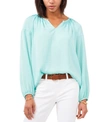 Vince Camuto Keyhole Peasant Blouse In Santorini