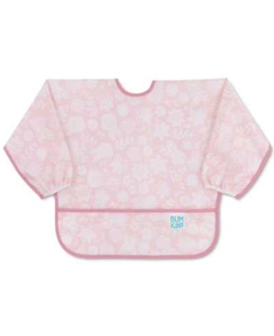 Bumkins Baby Printed Sleeved Bib In Pink