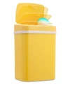 Nine Stars Group Usa Inc Nine Stars 3.2 Gallon Plastic Sensor Trash Can In Yellow