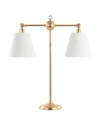Jonathan Y Ruth 31" 2-light Libraryl Led Table Lamp In Gold Leaf