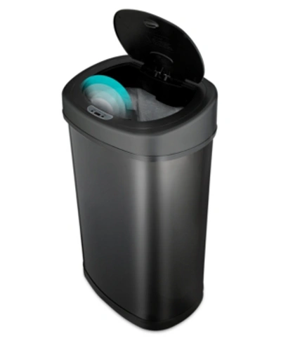 Nine Stars Group Usa Inc Nine Stars 13.2 Gallon Sensor Trash Can In Black