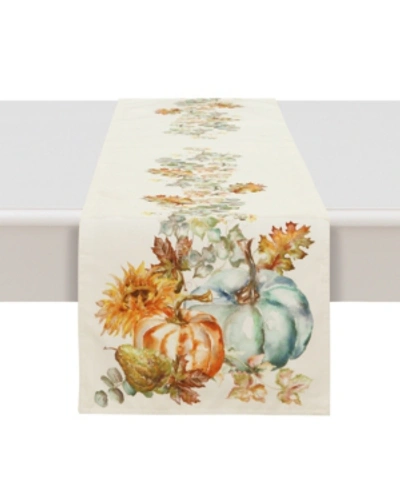 Laural Home Harvest Sun Table Runner In Orange And Tan