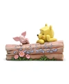 JIM SHORE POOH AND PIGLET BY LOG FIGURINE