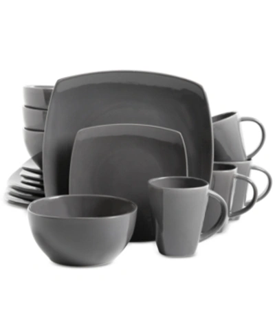 Gibson Elite Soho Lounge 16-pc. Dinnerware Set, Service For 4 In Gray