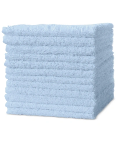 Sunham Soft Spun 12-pc. Washcloth Set Bedding In Powder Blue