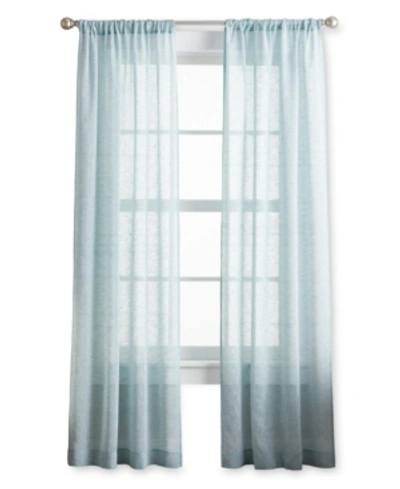 Curtainworks Pandora Sheer 63" X 38" Pole Top Panel, Set Of 2 In Aqua