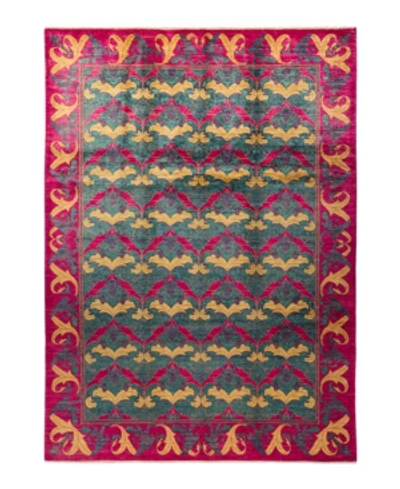 Adorn Hand Woven Rugs Arts And Crafts M1624 9'1" X 12' Area Rug In Purple
