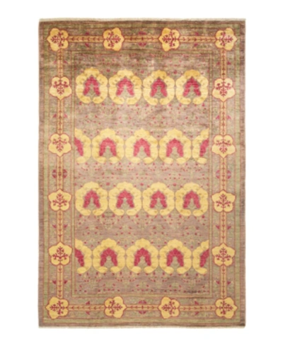 Adorn Hand Woven Rugs Arts And Crafts M1647 6'1" X 8'9" Area Rug In Fawn