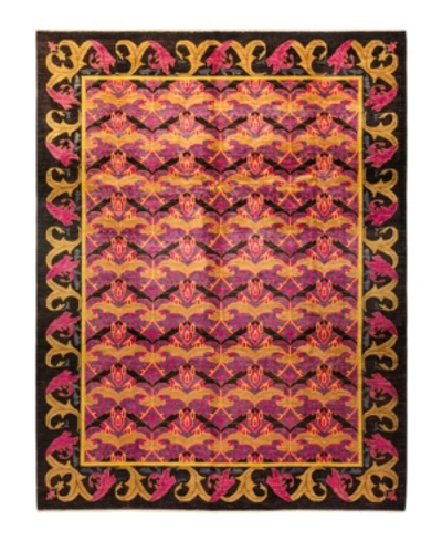 Adorn Hand Woven Rugs Arts And Crafts M1636 10'3" X 13'2" Area Rug In Black
