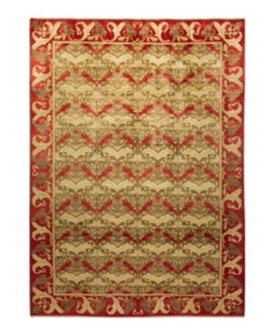 Adorn Hand Woven Rugs Arts And Crafts M1620 8'2" X 11'5" Area Rug In Fawn