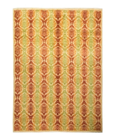 Adorn Hand Woven Rugs Suzani M1759 6'2" X 8'6" Area Rug In Yellow