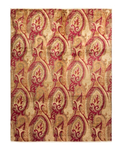 Adorn Hand Woven Rugs Suzani M1701 8'1" X 10'4" Area Rug In Fawn