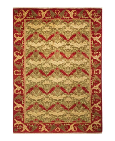 Adorn Hand Woven Rugs Arts And Crafts M1647 5'10" X 8'8" Area Rug In Red