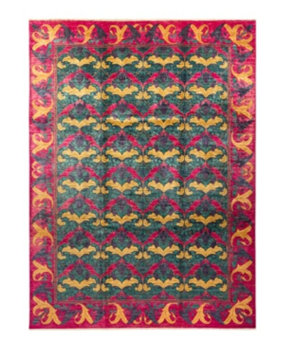 Adorn Hand Woven Rugs Arts And Crafts M1625 9' X 12'2" Area Rug In Purple