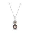 Le Vian Chocolate Diamond & Vanilla Diamonds 18" Pendant Necklace (3/8 Ct. T.w.) In 14k Rose, Yellow Or Whit In White Gold