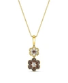 Le Vian Chocolate Diamond & Vanilla Diamonds 18" Pendant Necklace (3/8 Ct. T.w.) In 14k Rose, Yellow Or Whit In Yellow Gold