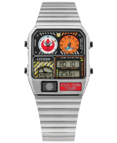 Citizen Star Wars By  Rebel Pilot Analog-digital Silver-tone Stainless Steel Bracelet Watch 33mm