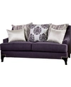 FURNITURE OF AMERICA ALLYSON UPHOLSTERED LOVE SEAT