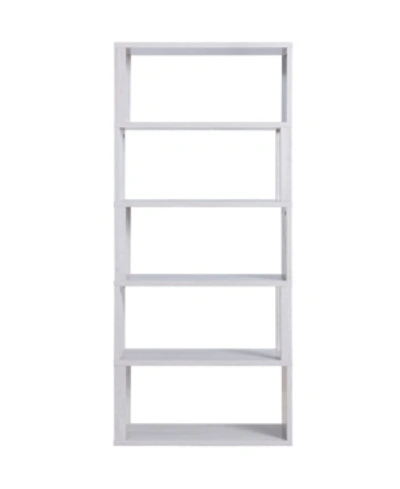 Furniture Of America Dozall Open Shelves Bookcase In White Oak