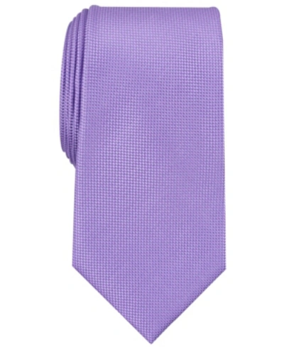 Perry Ellis Oxford Solid Tie In Purple