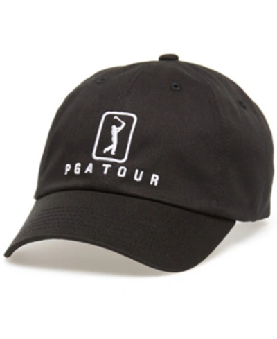 Pga Tour Men's Pro Series Twill Cap In Caviar