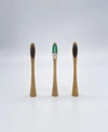 PEARLBAR BAMBOO ELECTRIC TOOTHBRUSH HEADS FOR PHILIPS 9-SERIES ELECTRIC TOOTHBRUSH, SET OF 3
