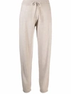 Lisa Yang Drawstring Cashmere Track Pants In Nude