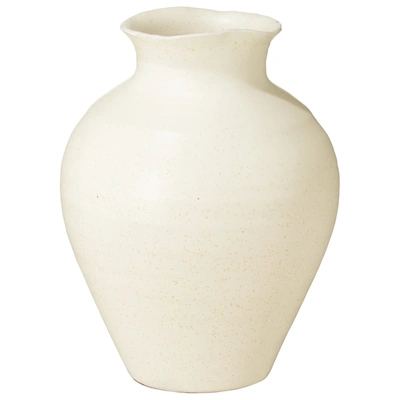 Oka Medium Fyli Ceramic Vase - White