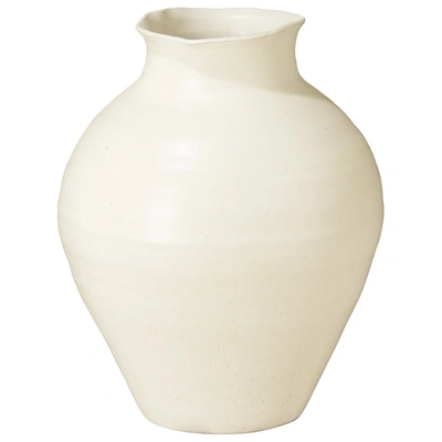 Oka Large Fyli Ceramic Vase - White