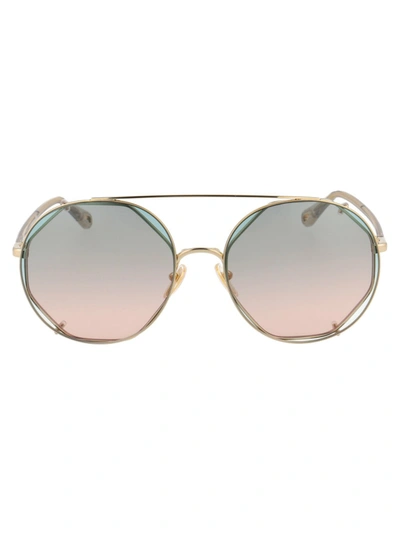 Chloé Ch0041s Sunglasses In Gold
