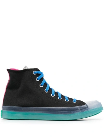 Converse Men's Chuck Taylor All Star Digital Terrain Cx High Top Casual Sneakers From Finish Line In Black/court Green/hyper Pink