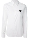 Comme Des Garçons Play White Poplin Small Heart Shirt