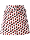 VICTORIA VICTORIA BECKHAM 'PLUSH JACQUARD' SKIRT,DRYCLEANONLY