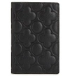 COMME DES GARÇONS Clover embossed leather card holder