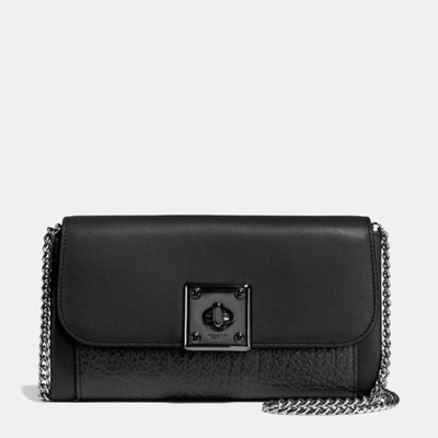 Matte black store coach purse