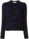 Comme Des Garçons Play Embroidered Heart Cardigan In Blue
