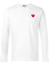 Comme Des Garçons Play Comme Des Gar Ons Play Mens White Cotton T-shirt In White