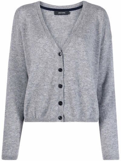 Lisa Yang V-neck Cashmere Cardigan In Light Grey